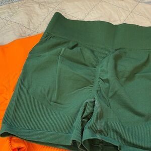 Womens ribbed shorts